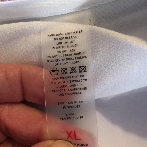 Leopard Smocked Two Piece Swim Suit Size XL - Picture 9 of 13